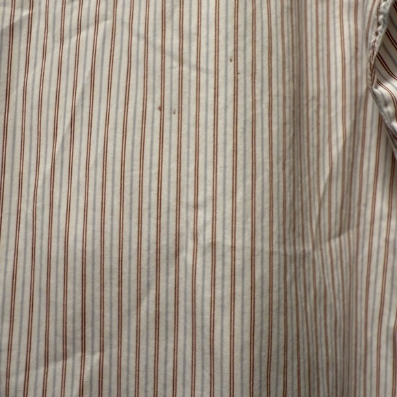 Ermenegildo Zegna White and Gray Striped Dress Shirt Size 16 - Picture 5 of 6